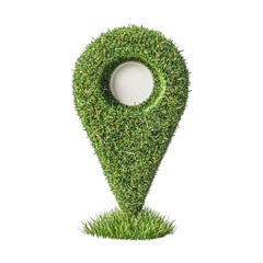 Poster - Nature's Mark. Grass Location Pin