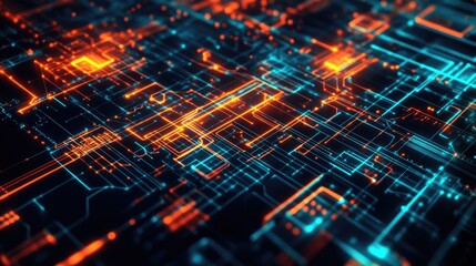 Poster - Technological abstract concept backgrounds