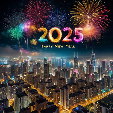 Happy new year 2025 background  Design Template Cover of business diary for 2025 with wishes.