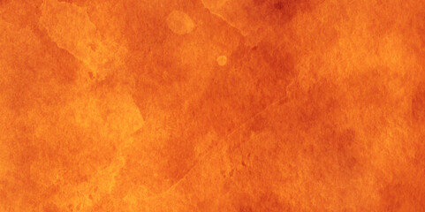 Wall Mural - Abstract  orange and red acrylic paper watercolor surface canvas wall light grunge art sky colorful texture background.
