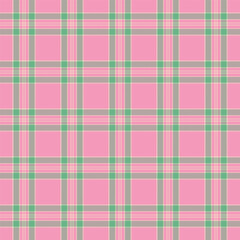 Wall Mural - Plaid with twill weave repeat pattern.Checkered tartan gingham seamless pattern in green and black.Geometric graphic vector illustration background design for fabric and prints.