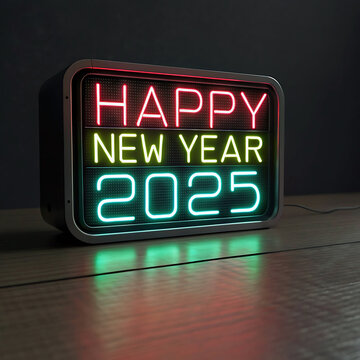 Happy new year 2025 background  Design Template Cover of business diary for 2025 with wishes.