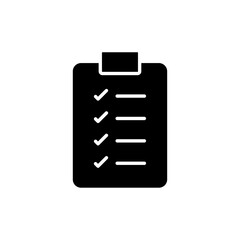 Poster - Clipboard icon Flat vector set outline