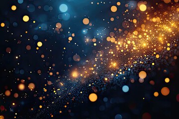 Poster - Explore the enchanting swirl of colorful lights and shimmering particles in a cosmic dance of wonder and beauty. Generative AI