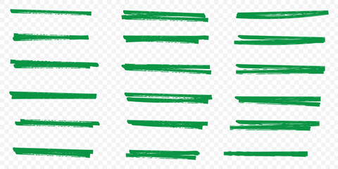 Poster - Marker lines. Vector highlighter brush lines. Hand drawing. Vector illustration. eps 10.