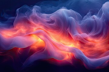 Poster - Colorful swirling patterns create a mesmerizing dance of light and shadow in a vibrant abstract composition. Generative AI