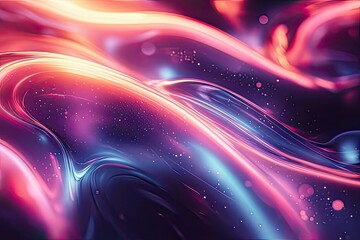 Poster - Swirling colors of light and energy create an enchanting abstract landscape filled with vibrant hues and dynamic movement. Generative AI