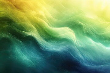 Poster - Vibrant colors flow together in a mesmerizing wave of abstract beauty at the break of dawn. Generative AI