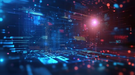 Poster - Technological abstract concept backgrounds