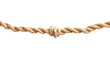 © Alien - One string connecting almost torn rope isolated on white transparent background