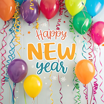 Happy New Year 2025 text design Cover of business diary for 2025 with wishes.