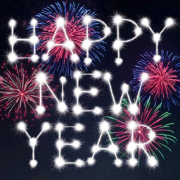 Happy New Year 2025 text design Cover of business diary for 2025 with wishes.