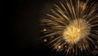 © Maximus - gold fireworks on black background with copyspace