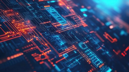 Poster - Technological abstract concept backgrounds