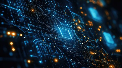 Poster - Technological abstract concept backgrounds