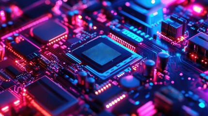 Poster - Technological abstract concept backgrounds