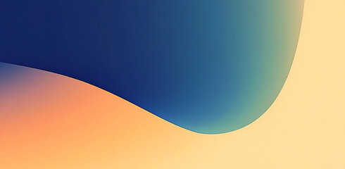 Poster - A minimalist background with a gradient of blue and yellow, featuring two contrasting colors