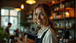 © John_Doo78 - Young female barista in a cozy cafeteria