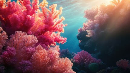 Poster - Abstract coral backgrounds wallpapers