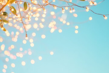 Poster - Elegant Holiday Lights Against a Tranquil Sky A Symbol of Unity and Joy