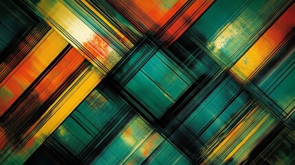 Poster - Abstract Colorful Lines Creating Dynamic Background Pattern Design
