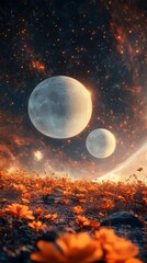 Wall Mural - planet and cosmos