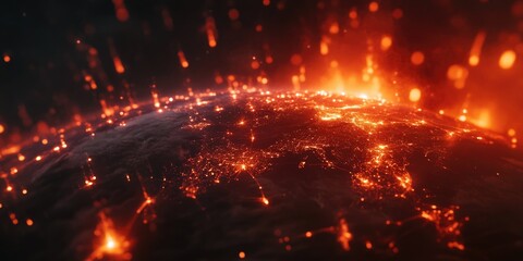 Wall Mural - earth at night