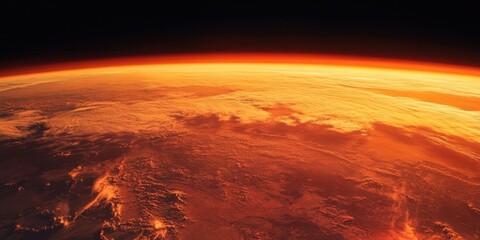 Wall Mural - Sunrise over Earth