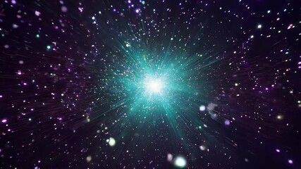 Wall Mural - videos of flying stars and galaxies through shimmering stardust and cosmic wonders