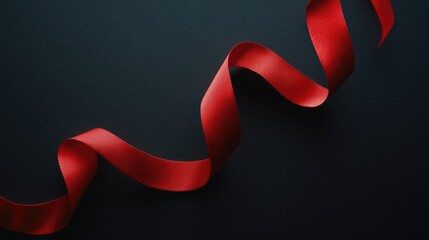 Canvas Print - Red Ribbon Close-Up