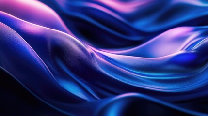 Poster - Close-up of purple and blue fabric