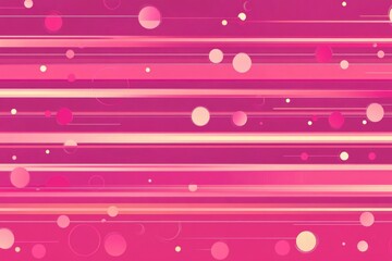 Poster - a pink background featuring interconnected circles and lines