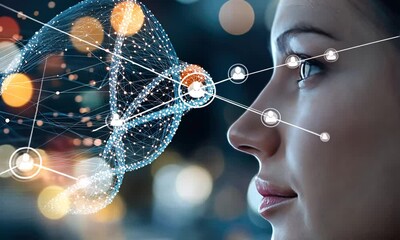Poster - This exploration highlights the impact of artificial intelligence on how we perceive data and interact within virtual settings