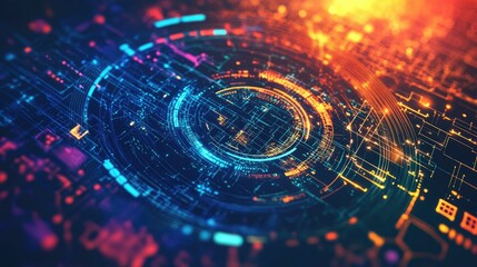 Poster - Technological abstract concept backgrounds
