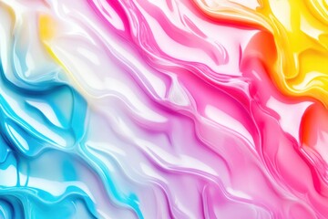 Aufkleber - A close-up shot of a vibrant and abstract liquid texture