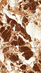 Poster - Brown marble texture background featuring stunning veins, creating an abstract design that adds elegance and sophistication to various projects and settings. Perfect for enhancing aesthetics