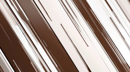 Poster - Brown and white diagonal stripes intersecting and overlapping create a dynamic visual effect, adding depth and movement that enhances the overall composition with a modern touch