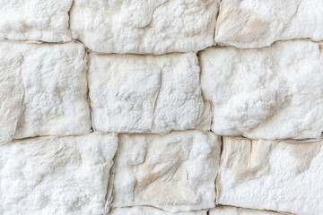 Poster - A detailed view of a pile of white stones