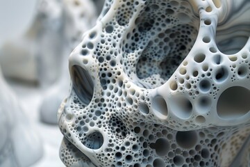 Poster - A close-up view of a sculpture with intricate details