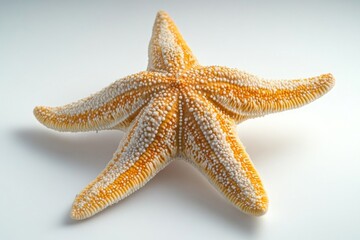Poster - A detailed view of a starfish on a white background