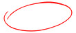 © Md Abidur Rahman - red circle mark on transparent background. png simple image for exam, mistake, paper, highlighting etc concept