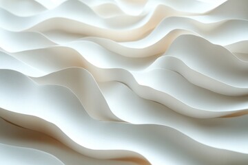 A close-up view of a wavy surface