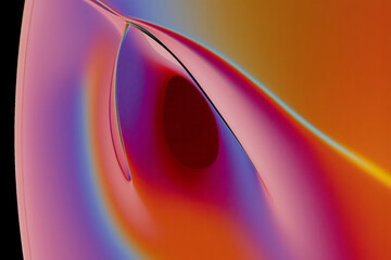 Aufkleber - the back of an with a red and blue background