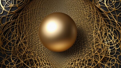 golden egg in a nest
