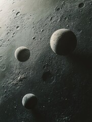 Wall Mural - Three lunar bodies