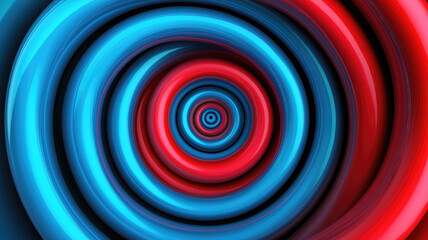 Wall Mural - Red and blue spiral. Circle orbit rotation. abstract background with space for text.