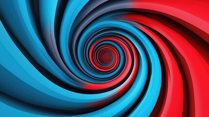Wall Mural - Red and blue spiral. Circle orbit rotation. abstract background with space for text.