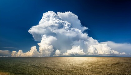 Sticker - clouds over the field