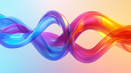 Wall Mural - Abstract Colorful Liquid Swirls  Dynamic Flowing Curves  Vivid Gradient Design