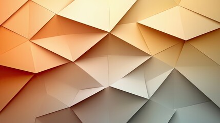Poster - Textured geometric patterns in warm gradient colors just after sunset set against a soft background